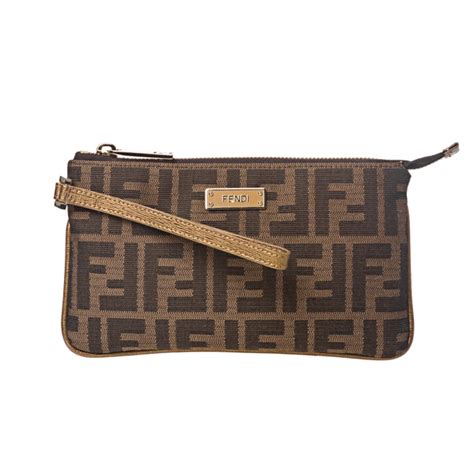 fendi wristlet black|women's fendi wallets.